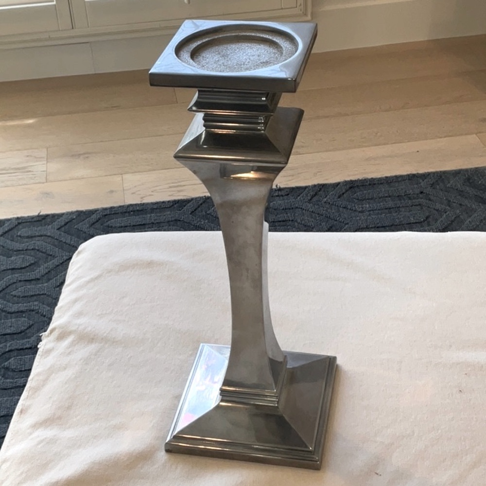 Elegant Silver Candle Holder